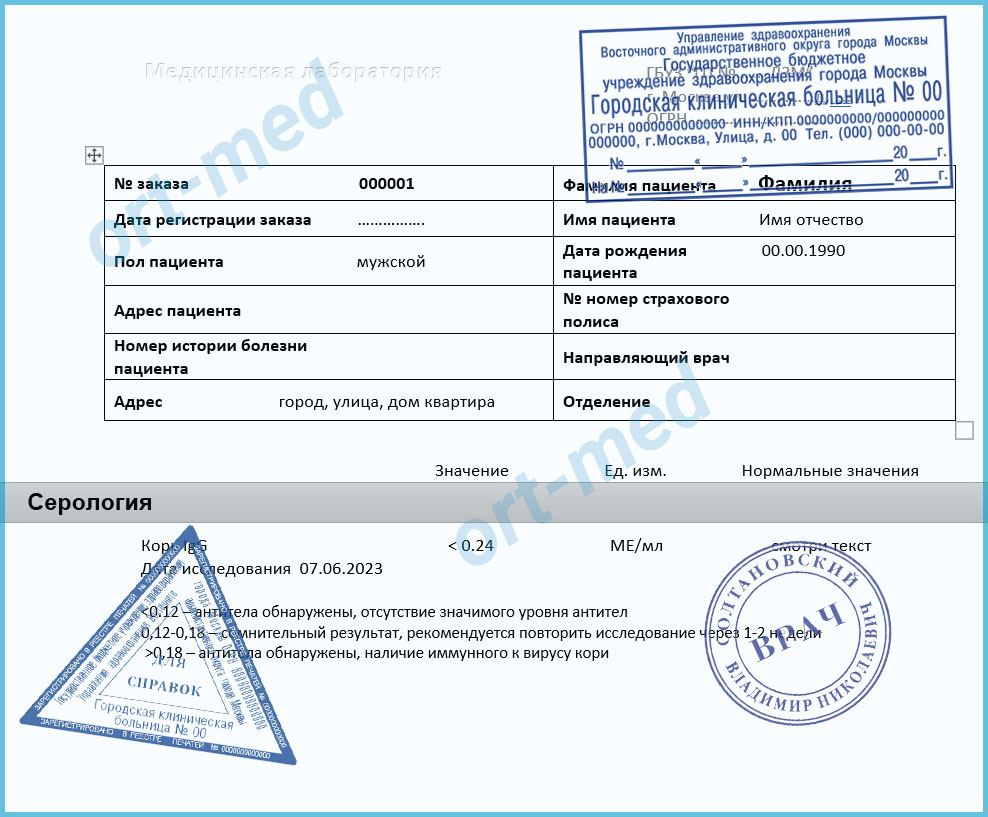 Купить анализ на туберкулез для справок в Москве официально